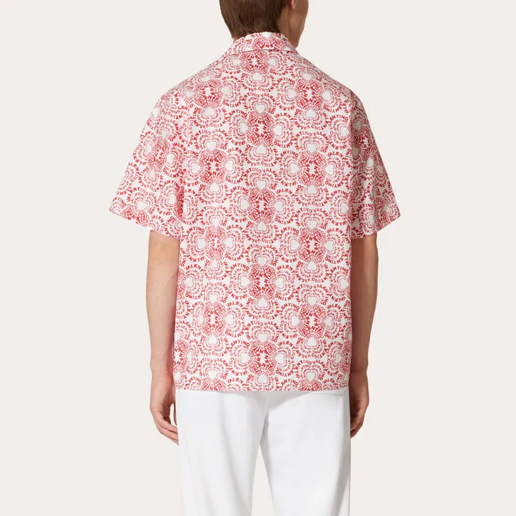 Valentino Shirts Men Red-1