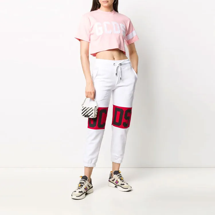 GCDS Crop Tops Women's Pink-1