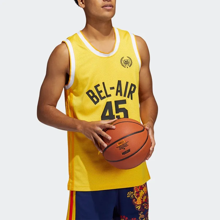 Adidas Basketball Jerseys Men Sunlight Yellow-2