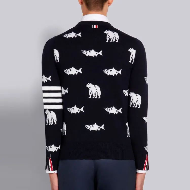 THOM BROWNE Sweaters Men Black-2