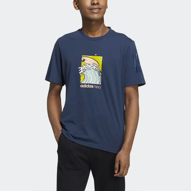 Adidas Neo T Shirt Men's Navy Blue-2