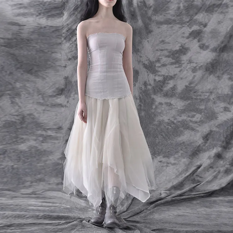 MARC LE BIHAN Casual Long Skirts Women's Pearl White-2