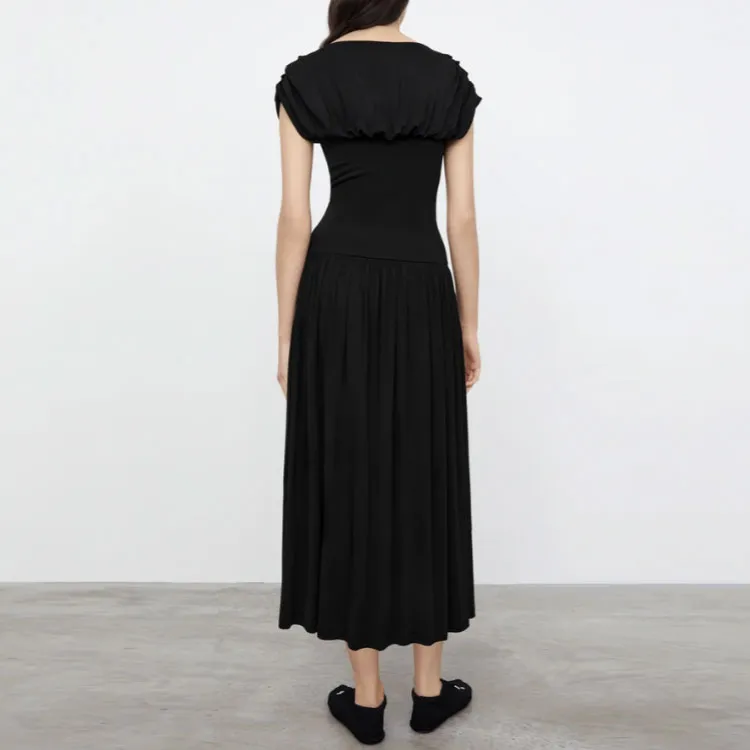TOTEME Short-Sleeved Dresses Women's Black-2