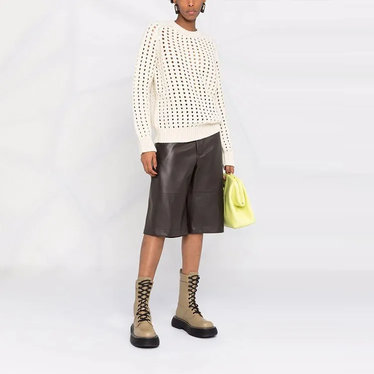 Bottega Veneta Open Knitted Crewneck Jumper-1