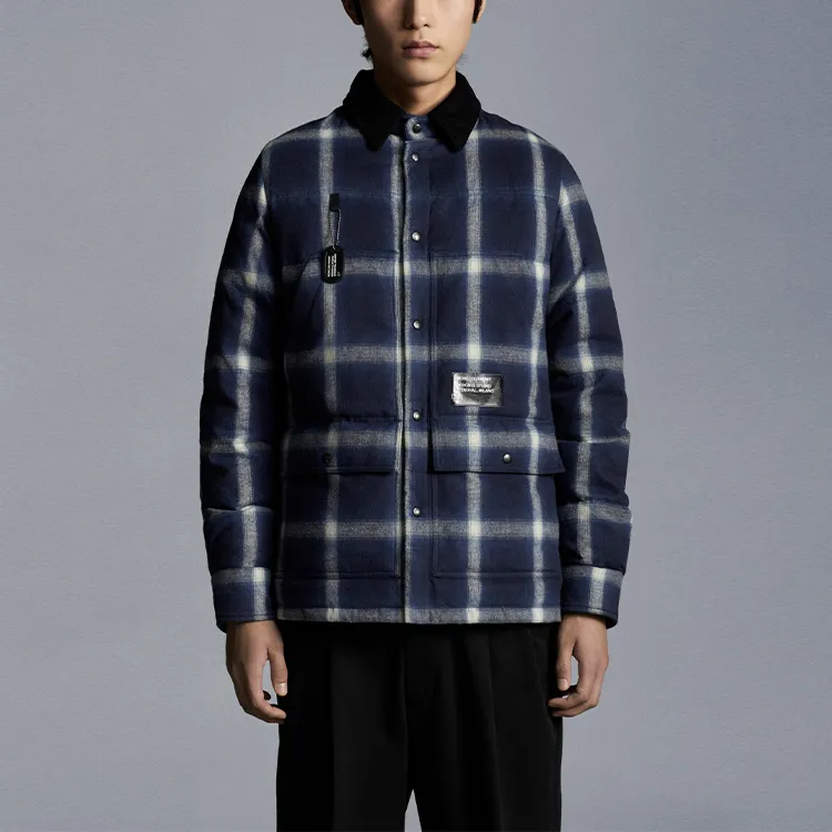 Moncler Frgmt Hiroshi Fujiwara Morany Hooded Checked Over Shirt-2
