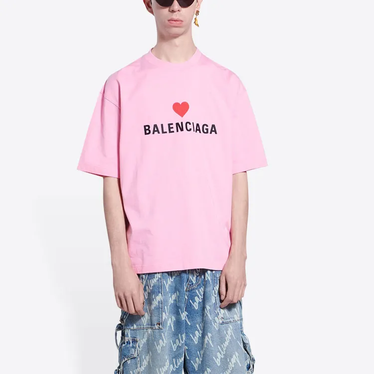 Balenciaga T-Shirts Unisex Pink-2