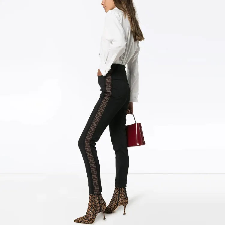 FENDI Leggings Women's Black-3