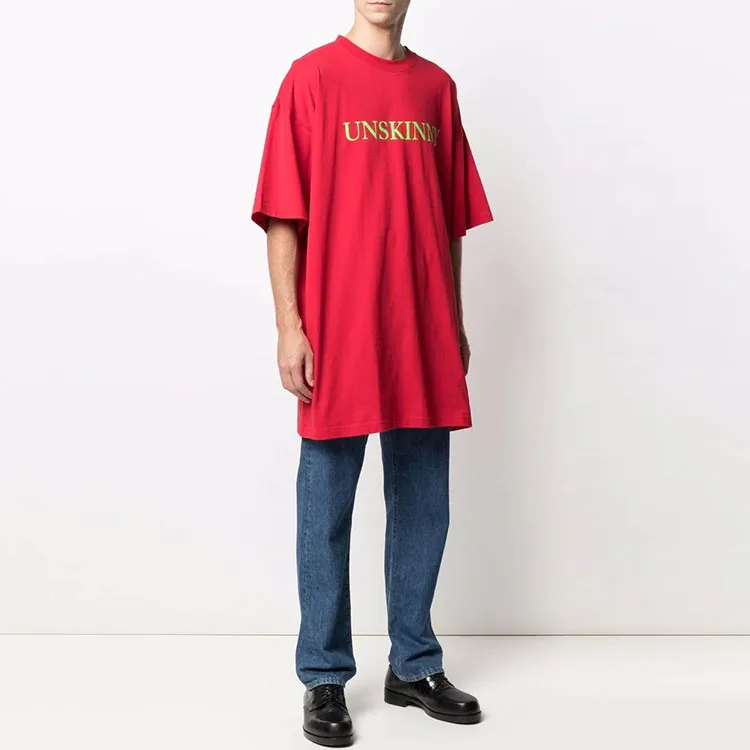 Vetements T-Shirts Unisex Red-1