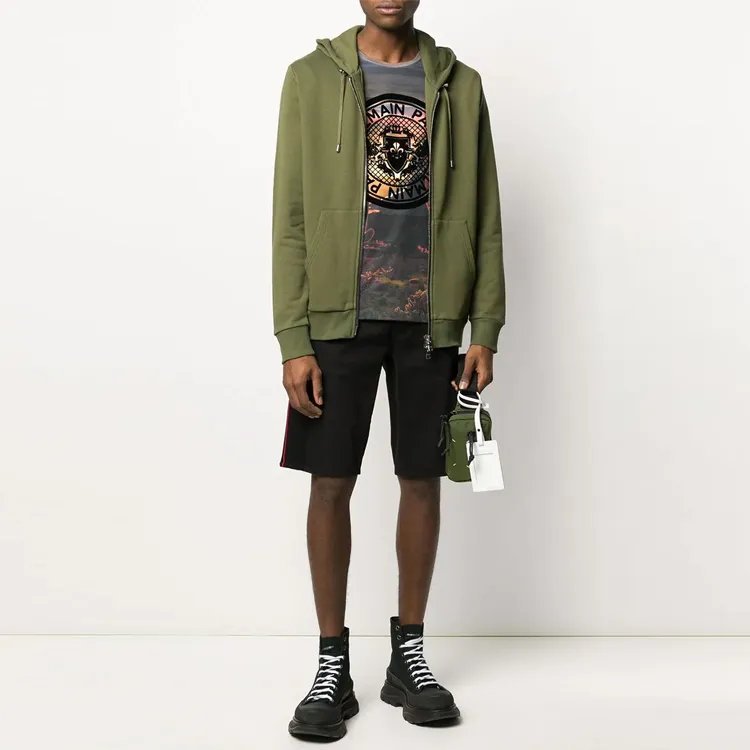 BALMAIN Sweatshirts Men Green-1