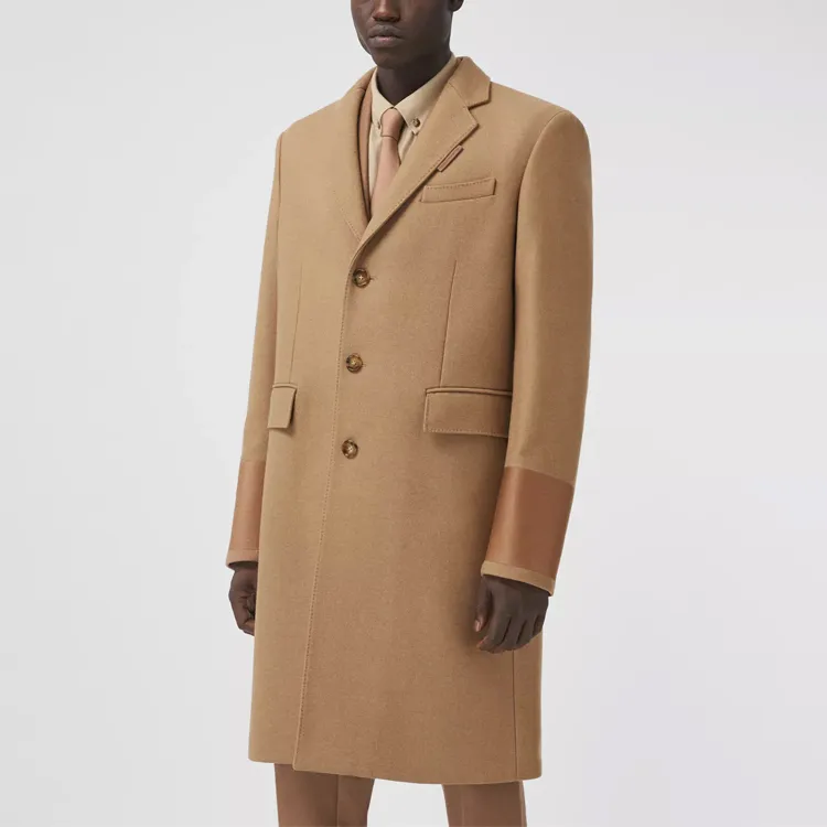 Burberry Coats Men Camel-3