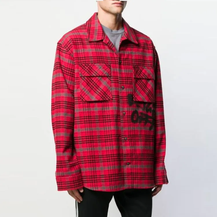 OFF WHITE Flannel Shirt-3