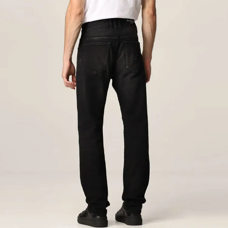 BALMAIN Jeans Men Black-2