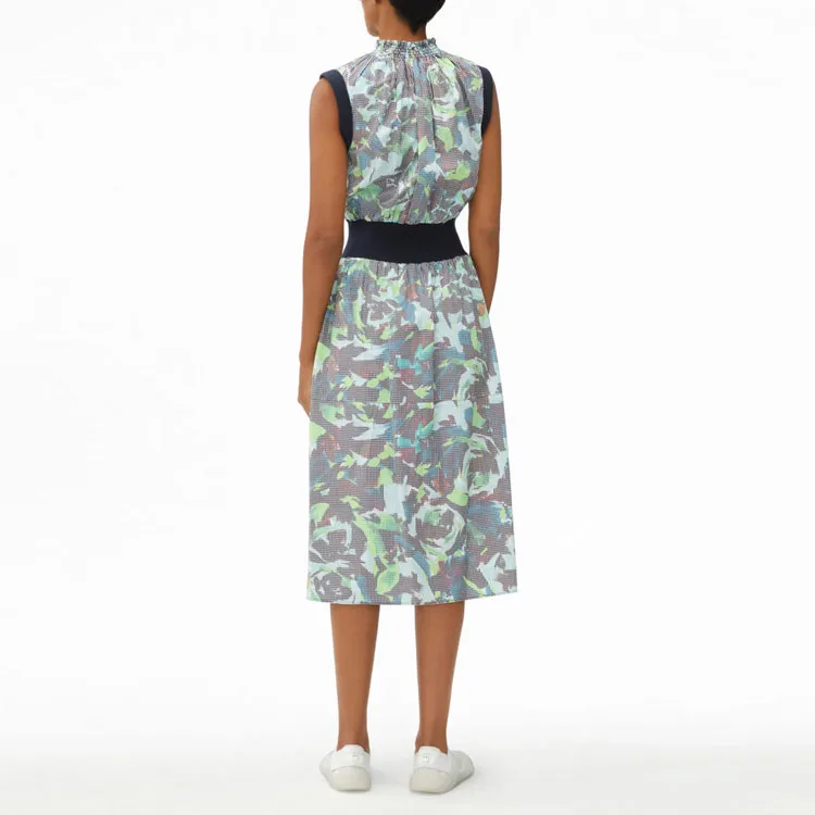 KENZO Sleeveless Dresses Women's Grass Green-3
