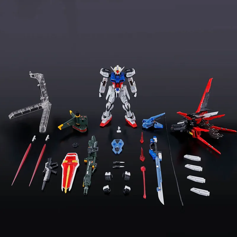 BANDAI RG 1/144 Mobile Suit Gundam SEED E YM1 Perfect Strike Gundam With Base Model Kits 13cm-7