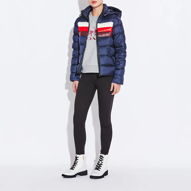 COACH Down Jacket Winter Women's Dark Blue-1