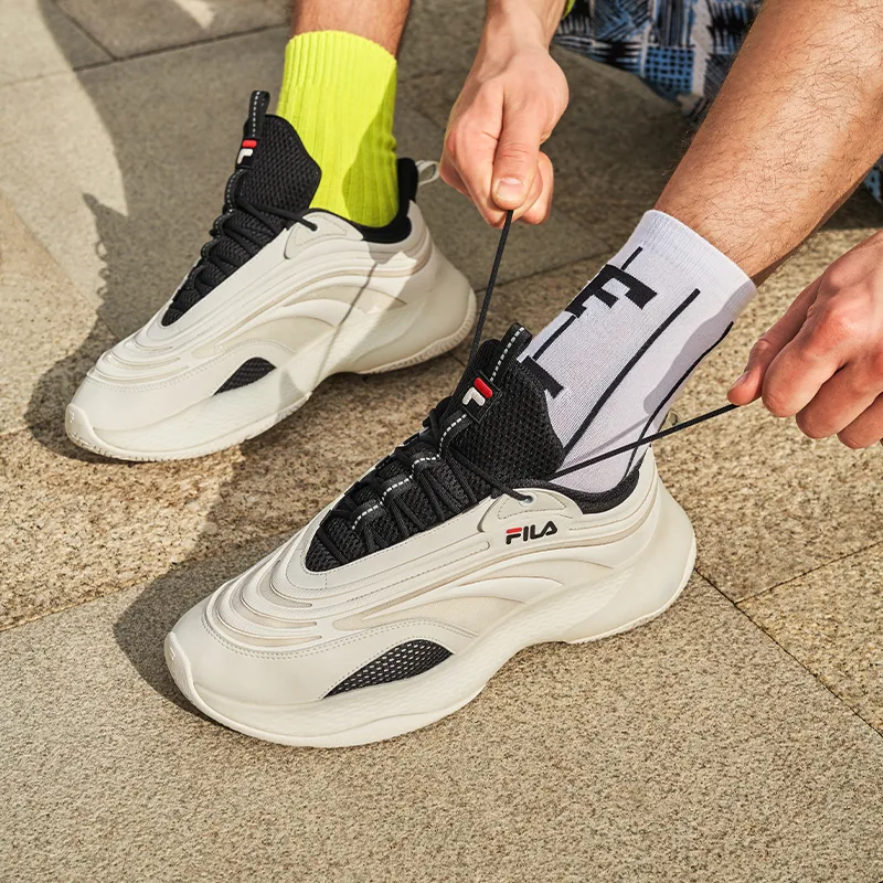 FILA FUSION Fila Ray 2 Low Top Clunky Shoes White-6