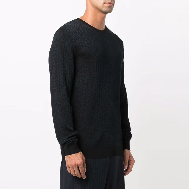 Valentino Sweaters Men Blue Black-3