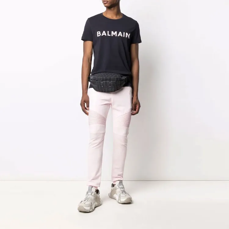 BALMAIN T-Shirts Men Dark Blue-1