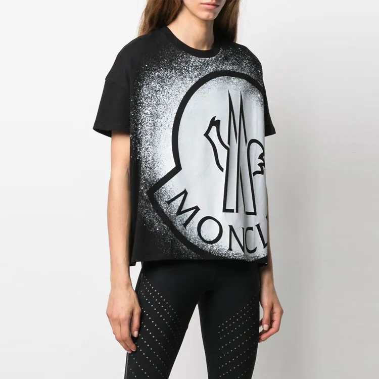Moncler SS21 T Shirts Women's Black-2