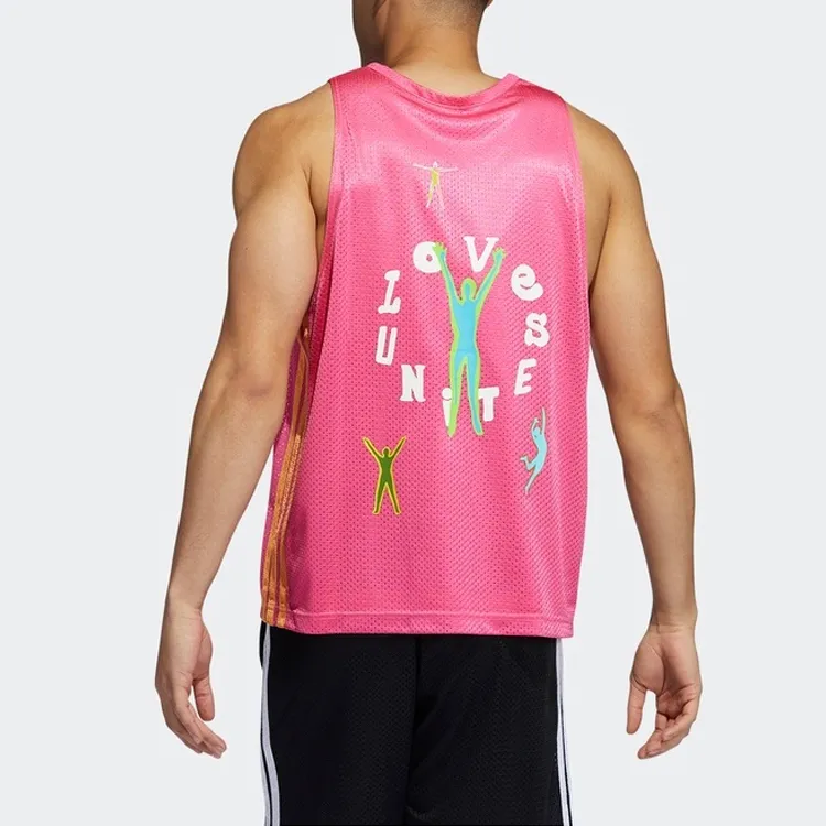 Adidas Basketball Jerseys Unisex Semi Neon Pink-2
