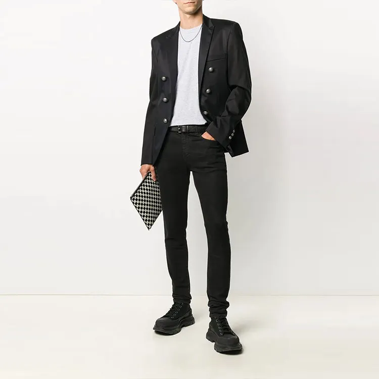 BALMAIN T-Shirts Men Gray-1
