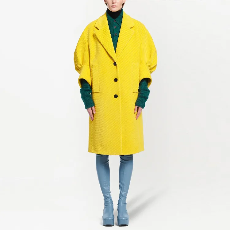 PRADA Velvet Jackets Women's Yellow-1