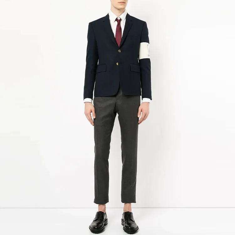 THOM BROWNE Low Rise Skinny Side Tab Trouser In Super 120's Twill-2