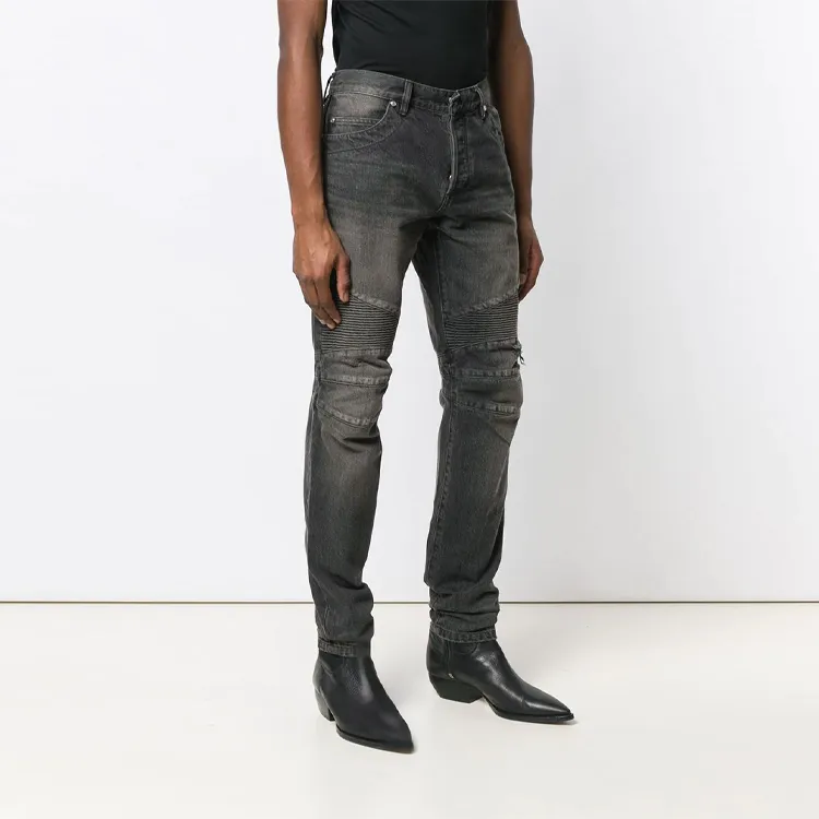 BALMAIN Jeans Men Black-2