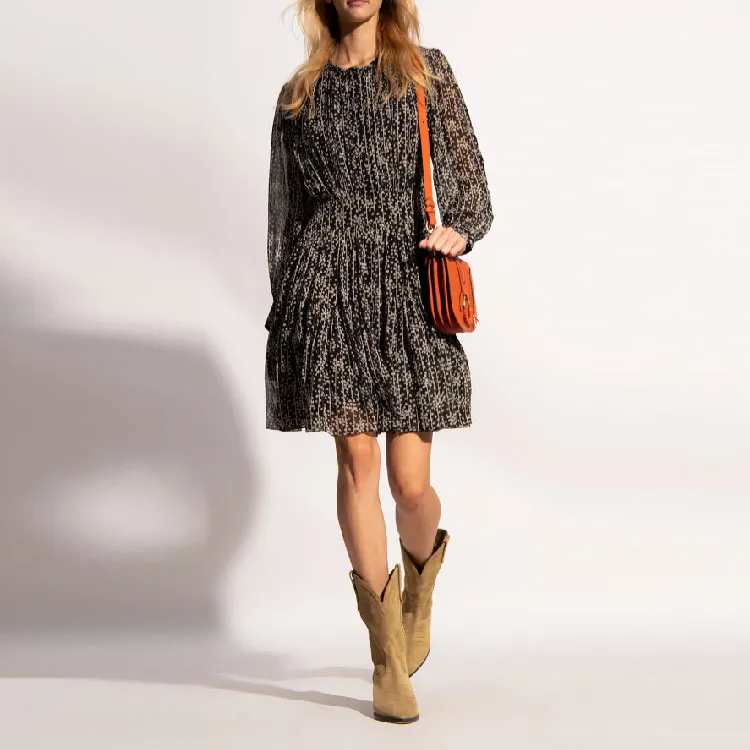 Chloé Long-Sleeved Dresses Women's Black-1