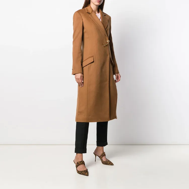VERSACE Velvet Jackets Women's Camel-3