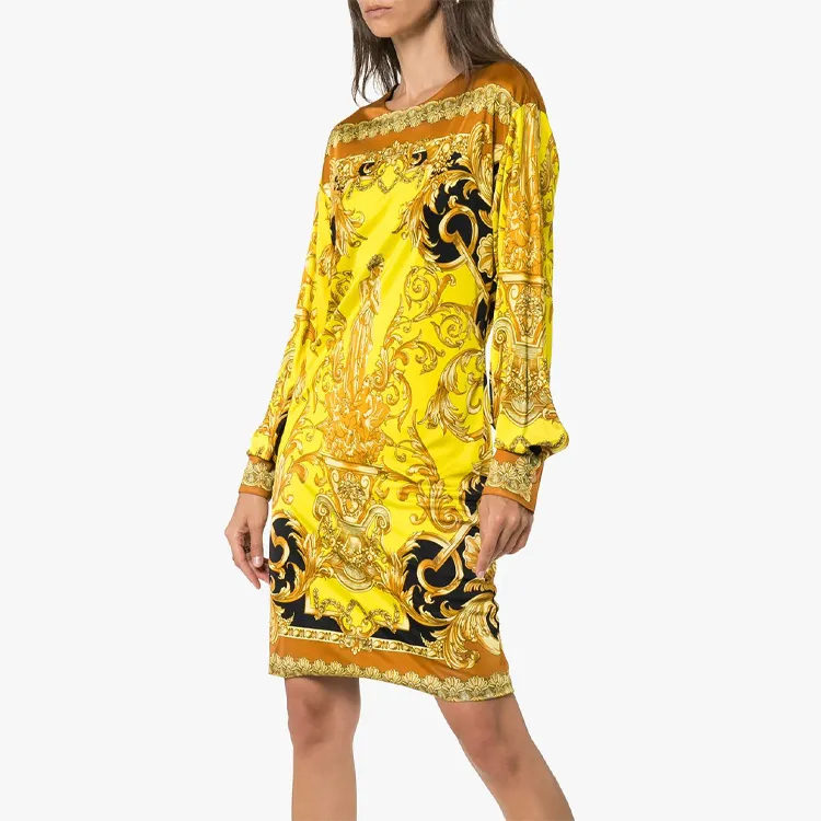 VERSACE VERSACE Dress Women's Yellow-3