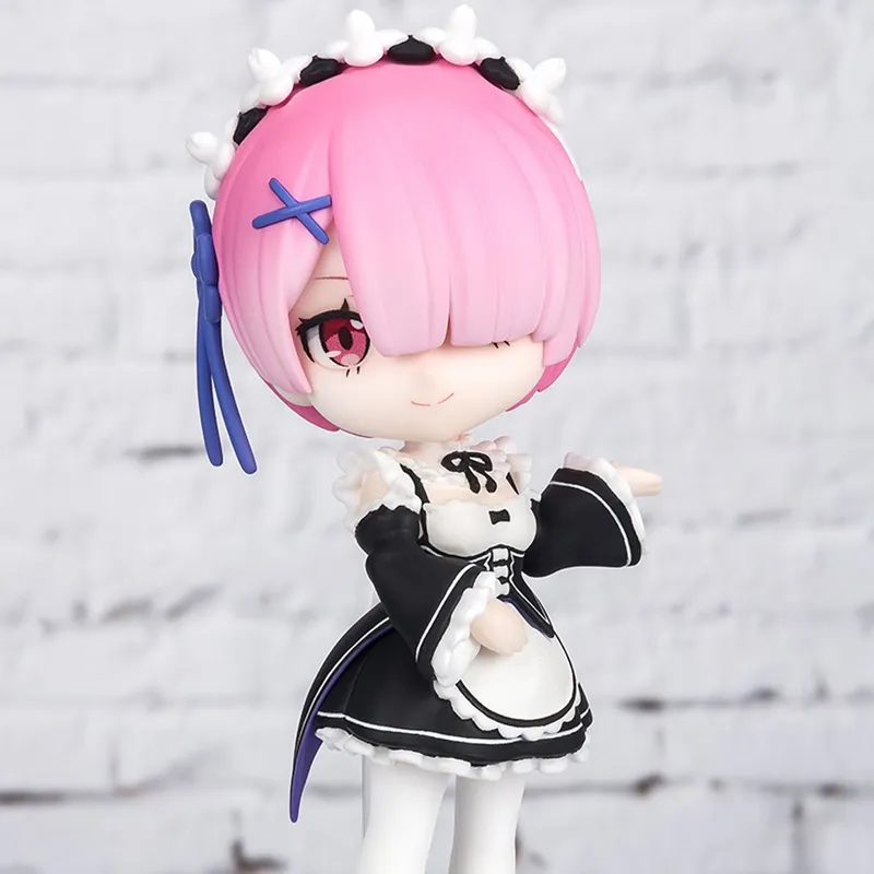 BANDAI Figuarts Mini Zero Starting Life In Another World Ram With Base 9cm Scale Figures-2