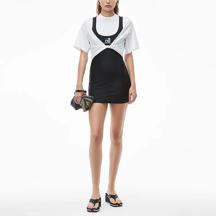 Alexander Wang Short Sleeved Dresses Women's White-1