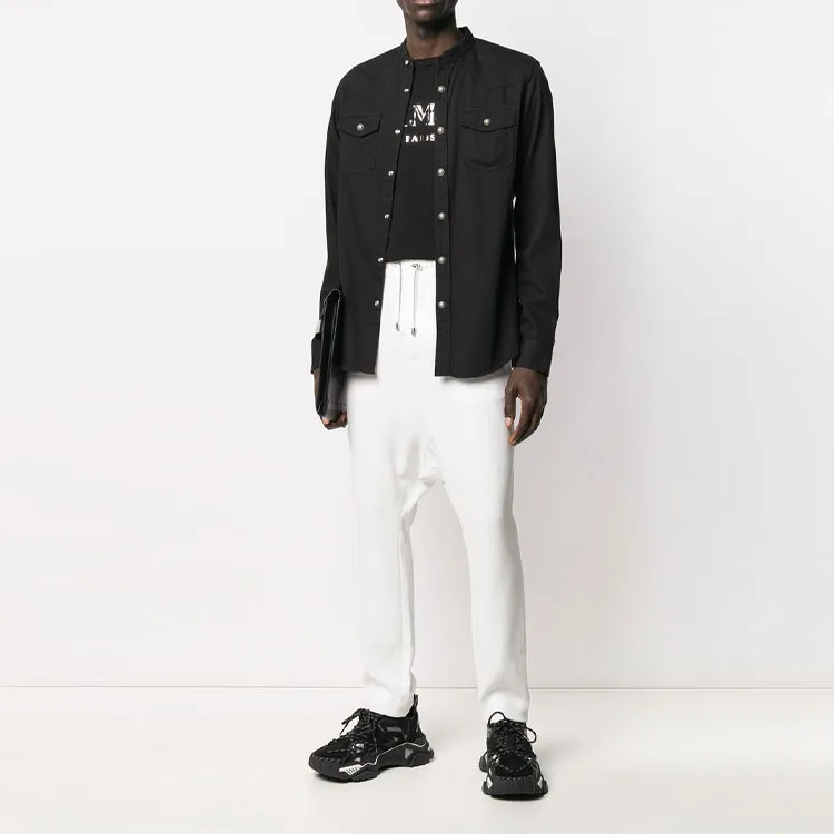 BALMAIN Drop crotch Trousers-2
