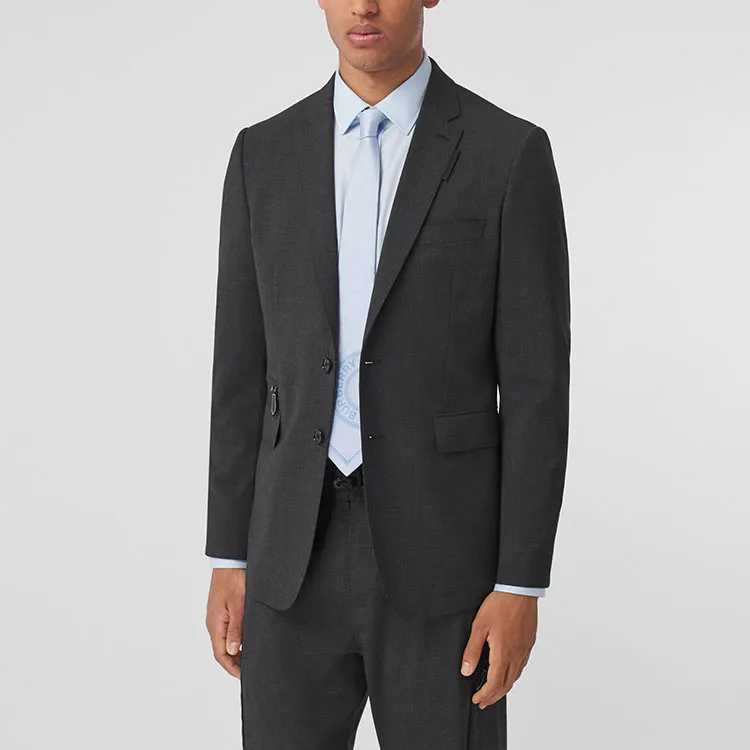 Burberry Stretch Wool Tailored Jacket-3