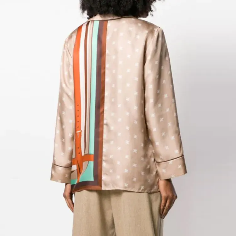 FENDI Shirts Women's Yellow Brown-2