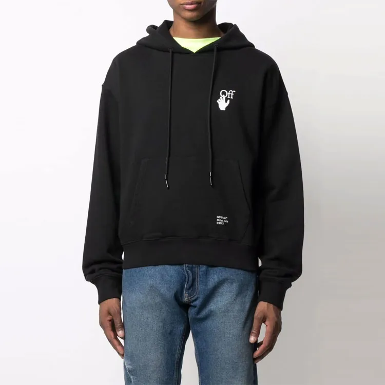 OFF WHITE Oversized Caravaggio Saint Jerome Writing Arrows Hoodie-4