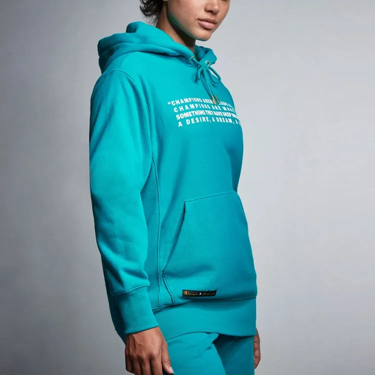 Champion Muhammad Ali Hooded Regular Sweatshirt US Version Unisex Green-5