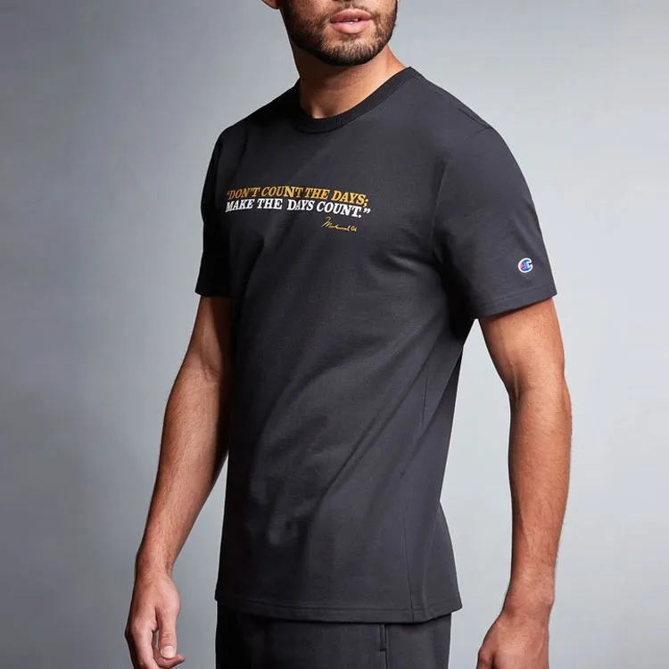 Champion Muhammad Ali T-Shirt US Version Unisex Black-3