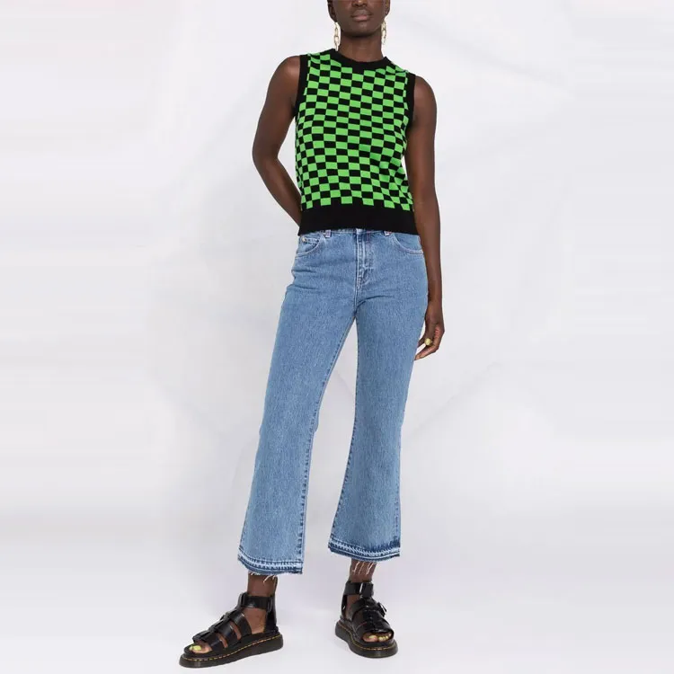 RED Valentino Cropped Flared Jeans-1