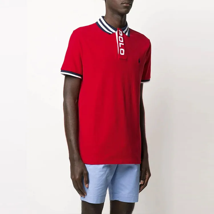 Polo Ralph Lauren Polo Shirts Men Red-2