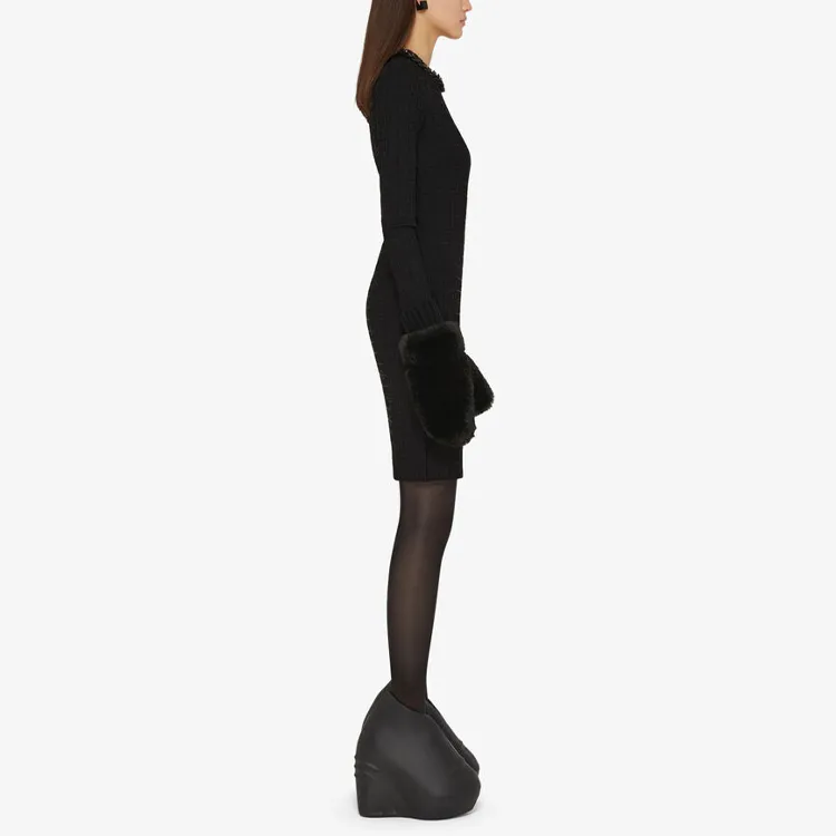 Givenchy 4G Jacquard Long-Sleeved Dress-3