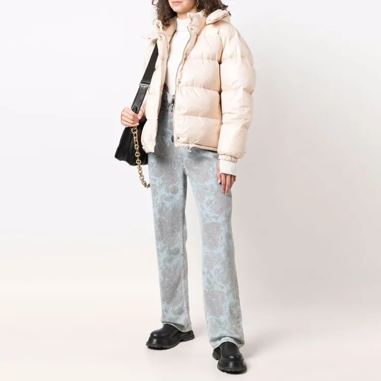 MIU MIU Down Coats Women's Beige-4