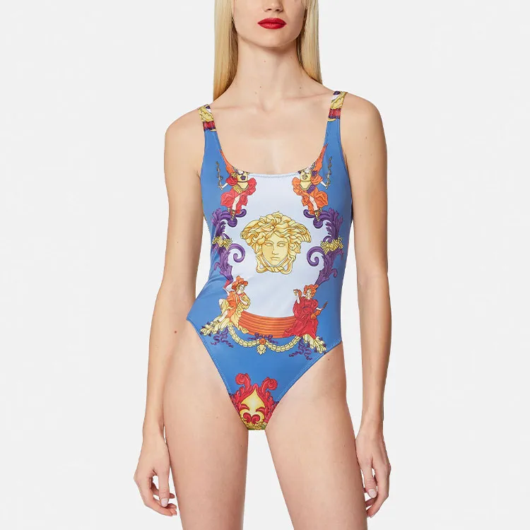 VERSACE Medusa Renaissance One Piece Swimsuit 'Bluette/Multicolor'-1