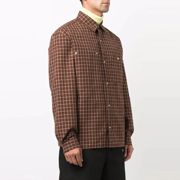 KENZO Shirts Men Brown-2