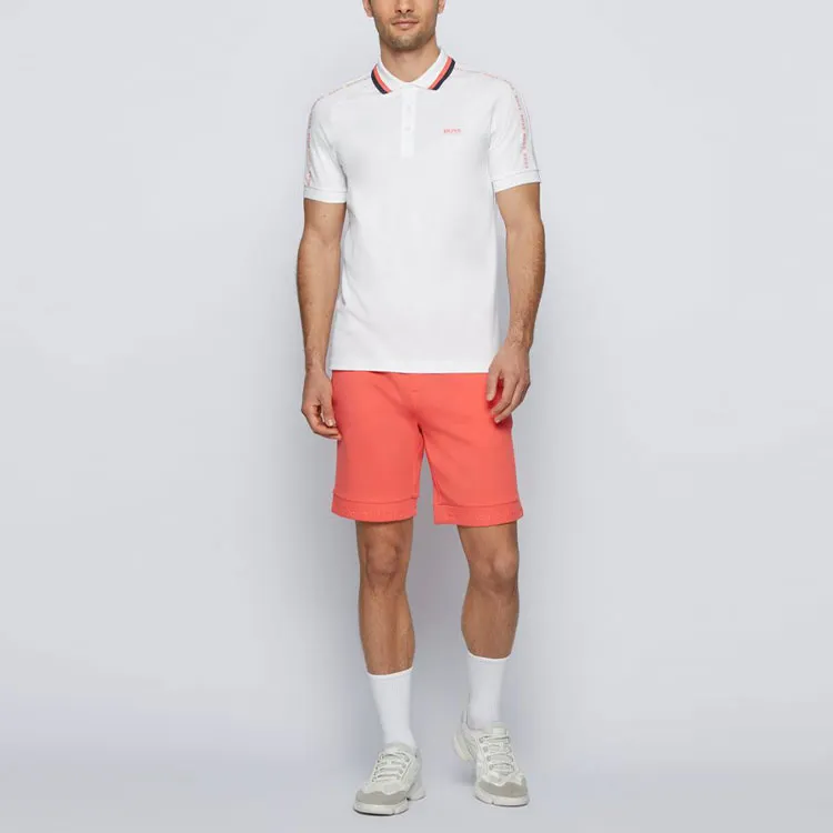 HUGO BOSS Short Sleeved Polo Shirt Men's White-3