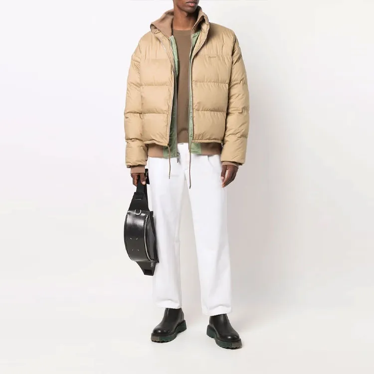 AMBUSH SS21 Stand Collar Loose Fit Puffer Jacket Men's Earth Yellow-1