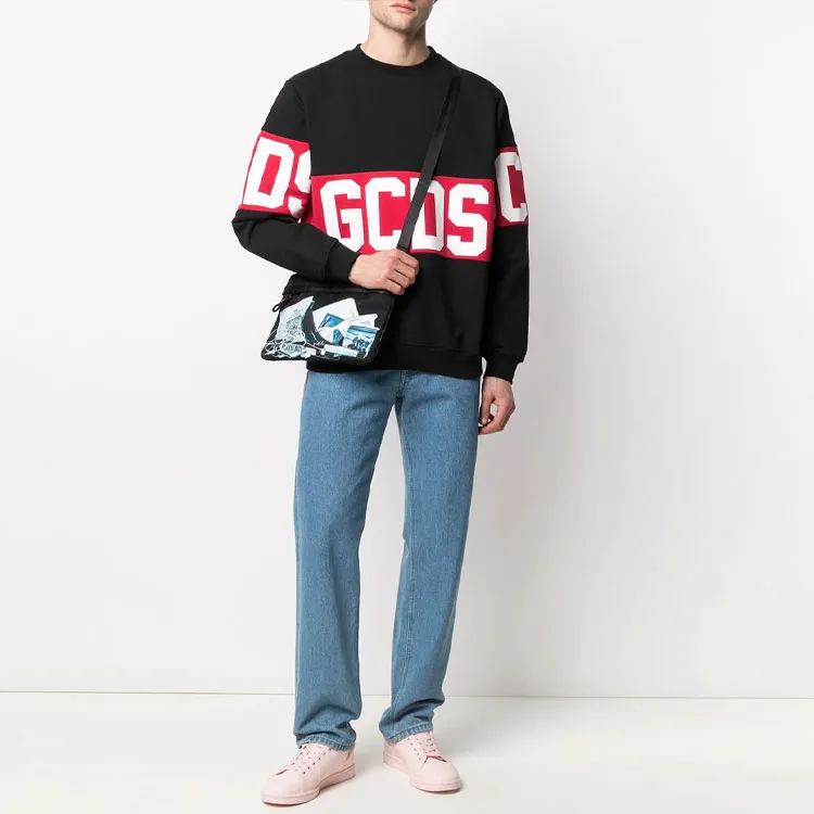 GCDS Logo Band Crewneck Sweatshirt-1