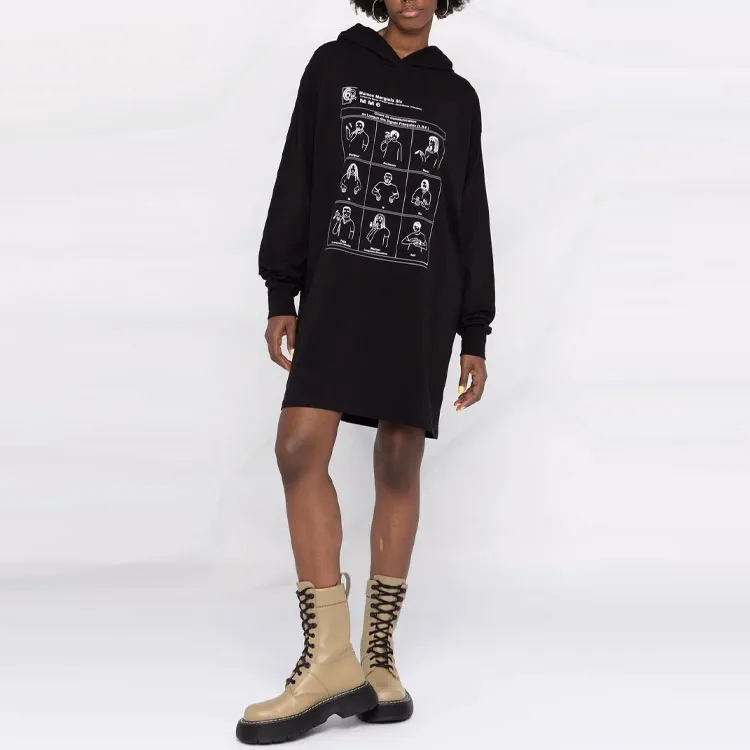 MM6 Maison Margiela Long Sleeved Dresses Women's Black-1