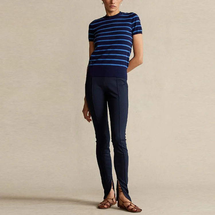 Polo Ralph Lauren T Shirt Women's Blue Black-2